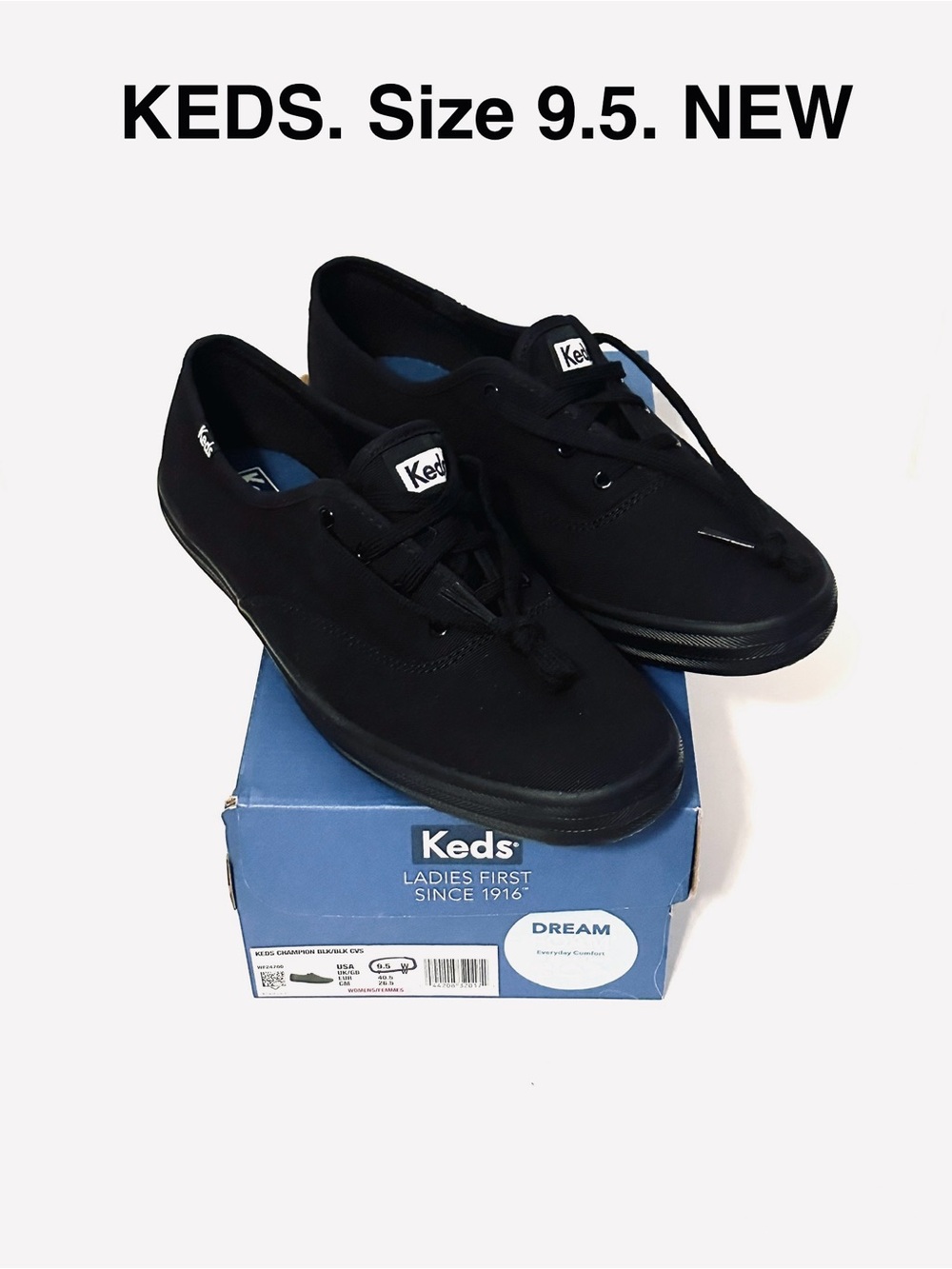 Keds Champion Canvas Sneakers Low Top Flats Comfy Foam Shoes